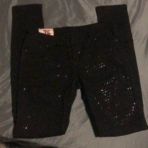 Black Jeans w/Black Sequins